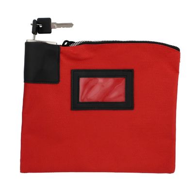 Sacs bancaires à fermeture à glissière de grande capacité avec serrure et clés Stockage sécurisé pour les pièces de monnaie bijoux et cartes importantes cuir imperméable