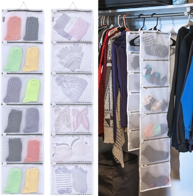 Organiseurs de chaussettes pour le lavage et le séchage, sacs de rangement pour organiser les chaussettes.