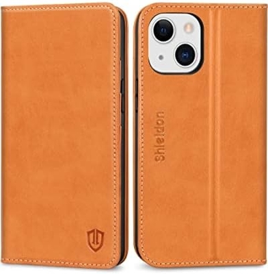 Boîtier pliable pour portefeuille en cuir, joint magnétique, détenteur de fente pour carte RFID, entièrement protégé, compatible avec l'iPhone 13