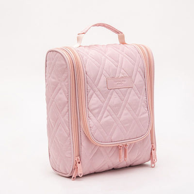Trousse de Maquillage Portable à Lavage à la Main, Spacieuse et Légère, avec Compartiments Réglables et Fermeture Éclair Sécurisée