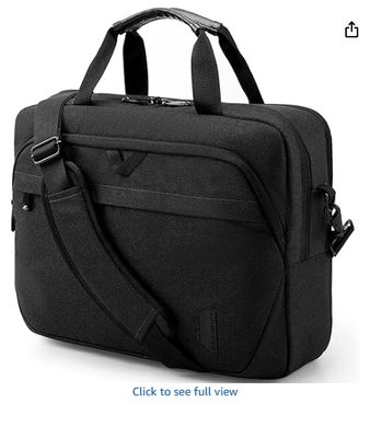 Sacoche pour ordinateur portable, mallette 15,6 pouces pour hommes, sac d'ordinateur verrouillable, sac de travail, sacoche bandoulière déperlante pour voyage, bureau, affaires