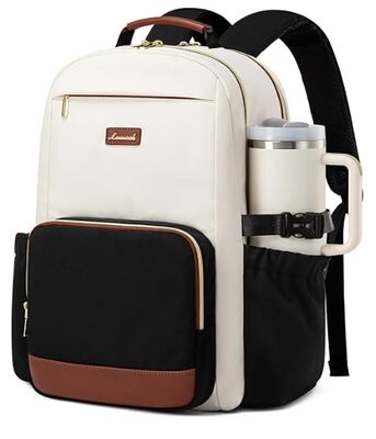 Un sac à dos portable pour femmes avec une poche pour une tasse de grande capacité,15Un sac à dos pour enseignant, infirmière, collège, sac à dos pour travail, sac portable étanche, sac à dos pour ordinateur.