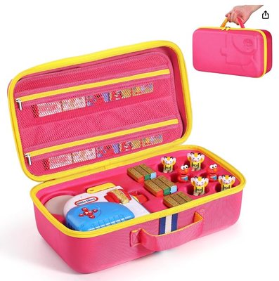 Boîtier de transport dur adapté aux petits tikes Story Dream Machine Books Set de démarrage, boîtier de voyage protecteur grand pour Storytime Audio Play réel pour la collection de personnages Littles, (boîte uniquement)