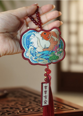 AIMANT DE RÉFRIGÉRATEUR ROTATIF LAPIN DE JADE DE DUN HUANG