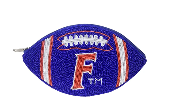 Un sac à pièces de football en perles