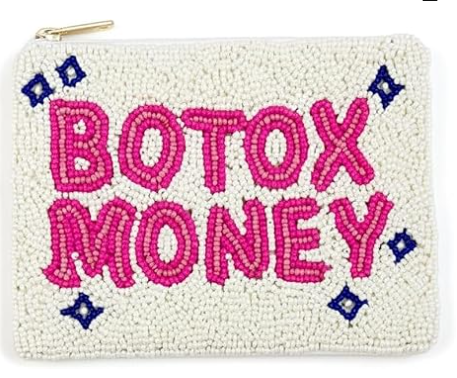 Porte-monnaie à perles avec fermeture éclair, motif cerise | Travail de perles fait main, organisateur compact, porte-espèces, rangement pour cartes, pochette à maquillage, accessoire cadeau, pour le quotidien