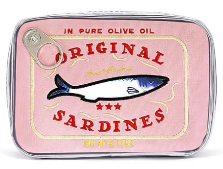 Sac de maquillage pour sardines en conserve, sac cosmétique pour poissons en fer blanc, sac créatif et mignon, sac à crayons Kawaii, sac à maquillage pour femmes