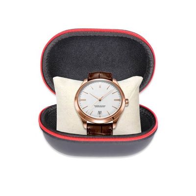 Logo en cuir d'EVA Zipper Watch Case Fabric Debossing de couleur de Pantone