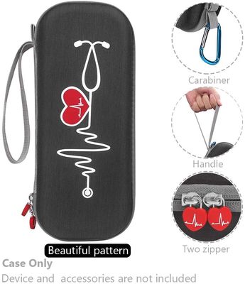 Kit de premiers soins de qualité médicale portable avec boîtier en mousse EVA imperméable aux chocs conçu pour la protection du stéthoscope et son transport facile