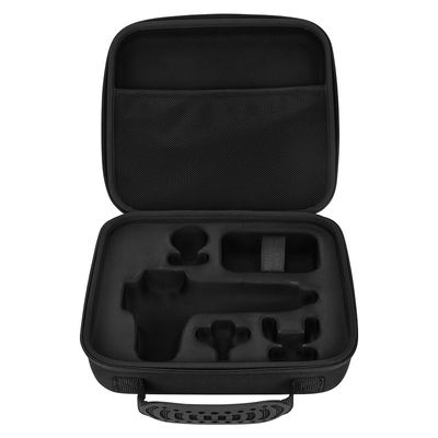Étui de pistolet de massage EVA noir personnalisable avec conception étanche à l'eau et plusieurs options d'artisanat de logo pour les professionnels