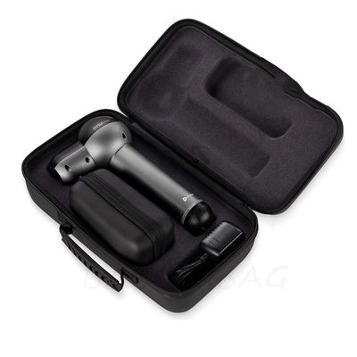 Boîte de rangement noire et légère pour pistolet de massage, organisateur portable durable pour une protection sûre et un transport facile