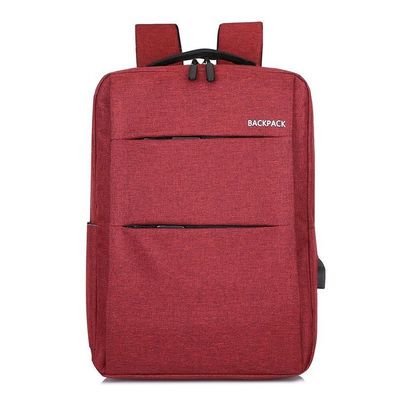 Sac à dos imperméable en nylon facultatif à ordinateur portable de 4 couleurs avec le chargeur d'USB