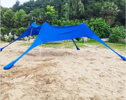 UPF 50+ Outdoor Beach Sun Shade Canopy 180GSM Lycra Material