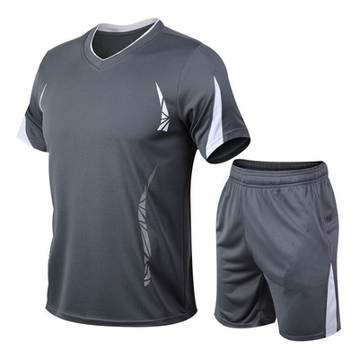 Les sports de fonctionnement de l'été des hommes utilisent le T-shirt court de douille de vêtements séchage rapide de 5 minutes