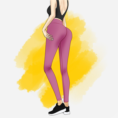 Halète le costume du yoga de pêche des femmes féminines de forme physique la taille que serrée de taille étirent le fonctionnement inférieur