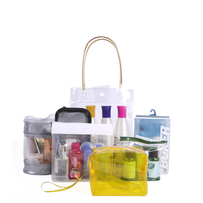 Emballage cosmétique transparent de relief de voyage de cas de lavage de sac de stockage de PVC TPU