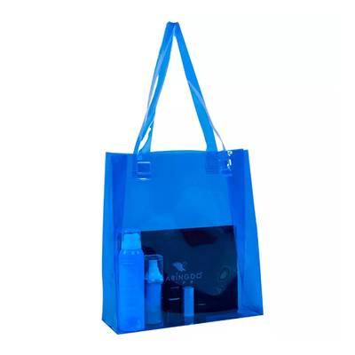 Cas cosmétique de lavage de sac de stockage de PVC d'emballage transparent pour le maquillage de voyage