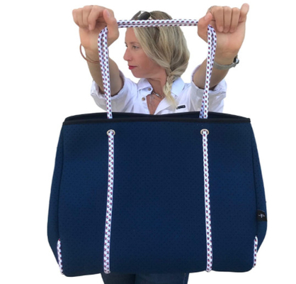 Grand sac fourre-tout en néoprène léger pour femmes pour les voyages à la plage