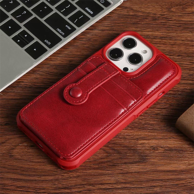 Couverture mince élégante de luxe de pro de Max Compatible Vegan Leather Phone d'iPhone 13 classique de la meilleure qualité mince de cas