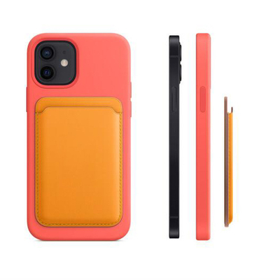 Etui portefeuille Magsafe en cuir PU pour carte Galaxy S7 Iphone 13