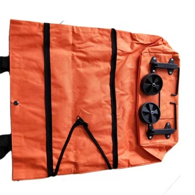Se pliant tissu 600D sac à provisions Tote Wheel que la taille de sac peut se prolonger