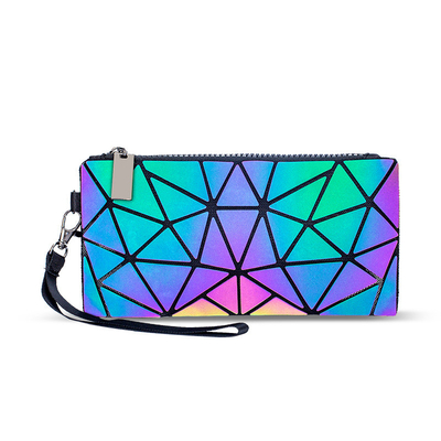 Changement de couleur de laser de sacs fourre-tout en cuir d'unité centrale de sonnerie de géométrie de mode