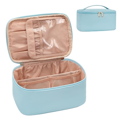 Sac cosmétique imperméable en cuir en PU Sacs à main de rangement