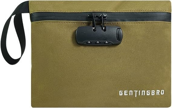 Sacoche à billets avec verrou KaAutoler à l' épreuve du feu et à l' épreuve de l' eau Sacoche à billets avec fermeture à fermeture à glissière Coffre-fort à l' épreuve du feu Sacoche à billets Locki