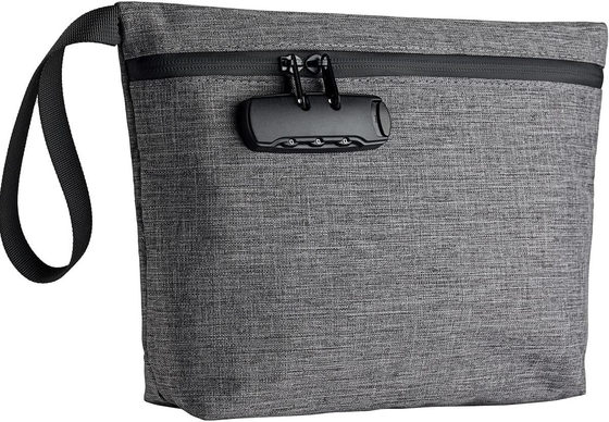 Sac à main avec serrure, sac à main verrouillable, sac à main pour argent comptant, sac imperméable pour argent comptant avec fermeture à glissière, pour argent comptant, téléphone portable