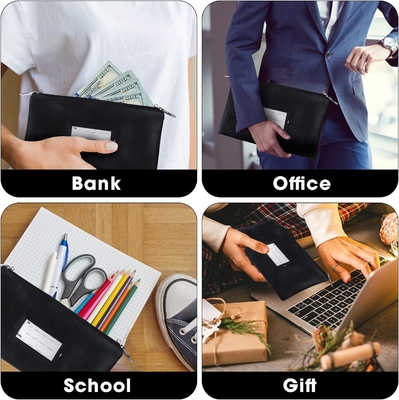 Sac à argent chaud avec verrou, sac bancaire verrouillable, sac à argent pour le cash, sac étanche pour le cash avec fermeture à glissière, pour le cash, téléphone portable