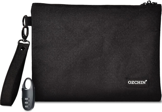 Sac à argent chaud avec verrou, sac bancaire verrouillable, sac à argent pour le cash, sac étanche pour le cash avec fermeture à glissière, pour le cash, téléphone portable