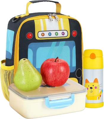 Boîte de déjeuner pour les enfants pour les écolières garçons sacs de déjeuner isolés avec épaule réutilisable refroidisseur de déjeuner Tote pour les voyages Pini