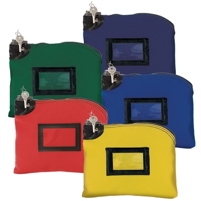 14 oz de coton en toile de verrouillage sacs de dépôt - 10W x 8H - Prêt à expédier