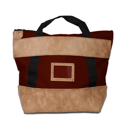 Sac à dos en nylon avec verrouillage en cuir - 22w x 18h x 7d