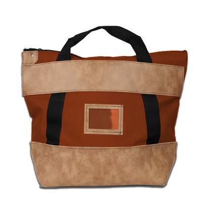 Sac à dos en nylon avec verrouillage en cuir - 22w x 18h x 7d