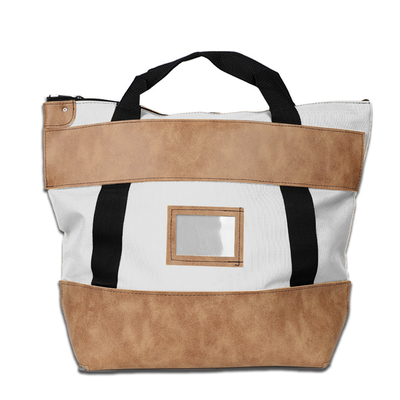 Sac à dos en nylon avec verrouillage en cuir - 22w x 18h x 7d