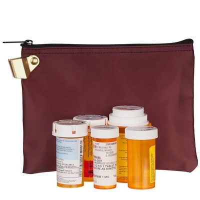 Sacs médicinaux à clé en nylon laminé étanche à l'eau Sacs médicinaux portables de grande capacité - sur mesure