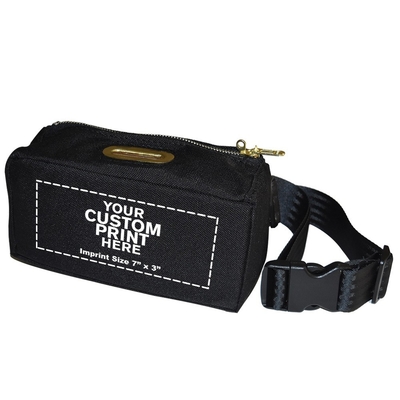 METAL ZIPPER NYLON GRANDE CAPITÉ FANNY PACK BACK BACK BACK BACK de sécurité - 8W X 4H X 3D - réalisé sur mesure