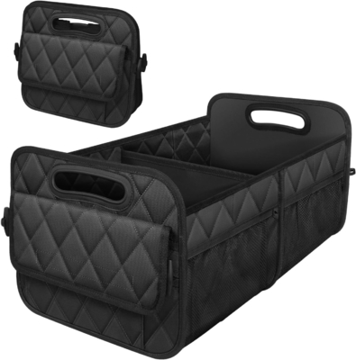 Organisateur de coffre de voiture pour SUV, organisateurs de voiture et stockage avec 6 poches, accessoires de voiture pour femmes / hommes 50L imperméable à l'eau