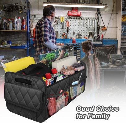 Organisateur de coffre de voiture pour SUV, organisateurs de voiture et stockage avec 6 poches, accessoires de voiture pour femmes / hommes 50L imperméable à l'eau