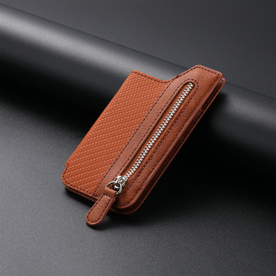 Sac de cartes de téléphone portable explosif, couverture de carte, porte-cartes multi-cartons à retourner à gauche et à droite, fermeture à glissière, sac de téléphone portable