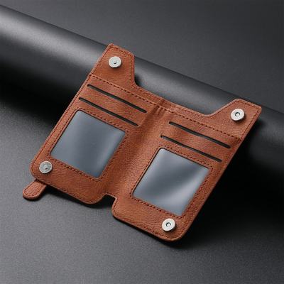 Sac de cartes de téléphone portable explosif, couverture de carte, porte-cartes multi-cartons à retourner à gauche et à droite, fermeture à glissière, sac de téléphone portable