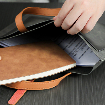 NOUVEAU PU cuir de grande capacité BRIEFCASE cuir boucle DOCUMENT DE BUSINESS sac portable étanche à l'eau