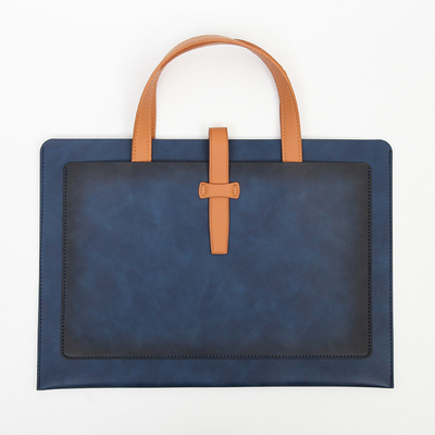 NOUVEAU PU cuir de grande capacité BRIEFCASE cuir boucle DOCUMENT DE BUSINESS sac portable étanche à l'eau