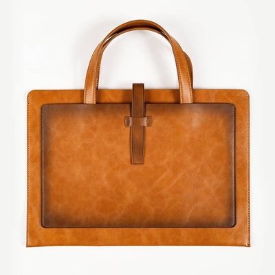 NOUVEAU PU cuir de grande capacité BRIEFCASE cuir boucle DOCUMENT DE BUSINESS sac portable étanche à l'eau