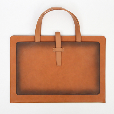 NOUVEAU PU cuir de grande capacité BRIEFCASE cuir boucle DOCUMENT DE BUSINESS sac portable étanche à l'eau