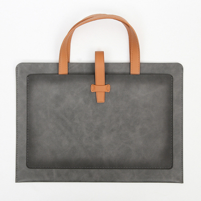 NOUVEAU PU cuir de grande capacité BRIEFCASE cuir boucle DOCUMENT DE BUSINESS sac portable étanche à l'eau