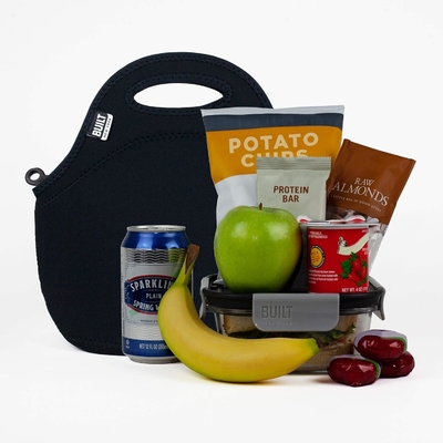 Built Gourmet Getaway Sac à dos en néoprène doux - léger, isolé et réutilisable, une taille, noir