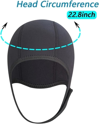 2.5mm Neoprene casquette de plongée casquette de surf,casquette de plongée,casquette de survêtement thermique avec bretelle de menton,casquette étanche pour le surf Kayak Raf