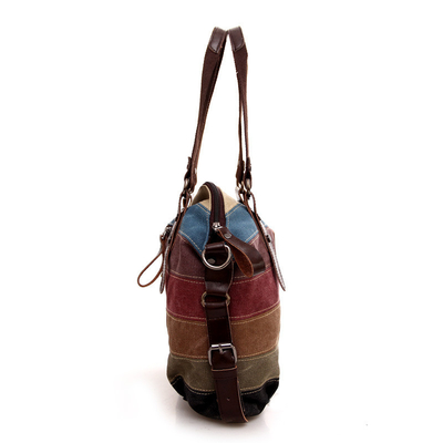 TENDANCE NOUVEAURAINBOW TASQUE à toiles rayées mode patchwork sac à eau pour femme sac à linge